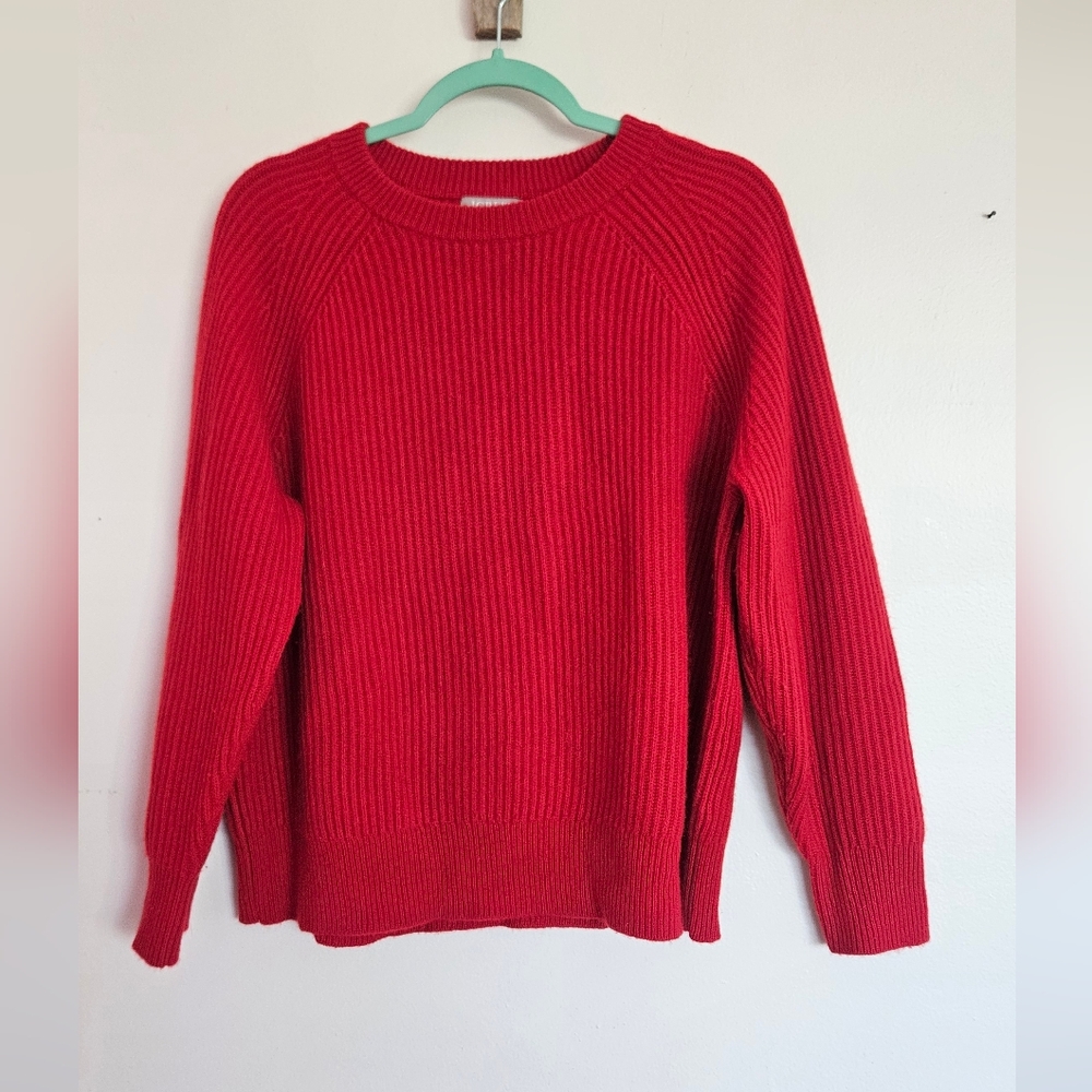 J.Crew Ribbed cashmere oversized crewneck sweater Size S - Picture 2 of 4